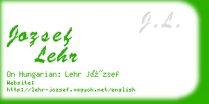 jozsef lehr business card